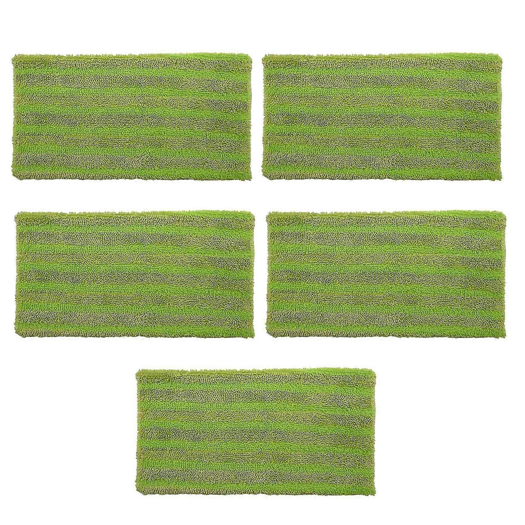 5 Pack Reusable Mop Pads For Wet Jet Replacement Microfiber Refills For Wet And Dry Sweeping