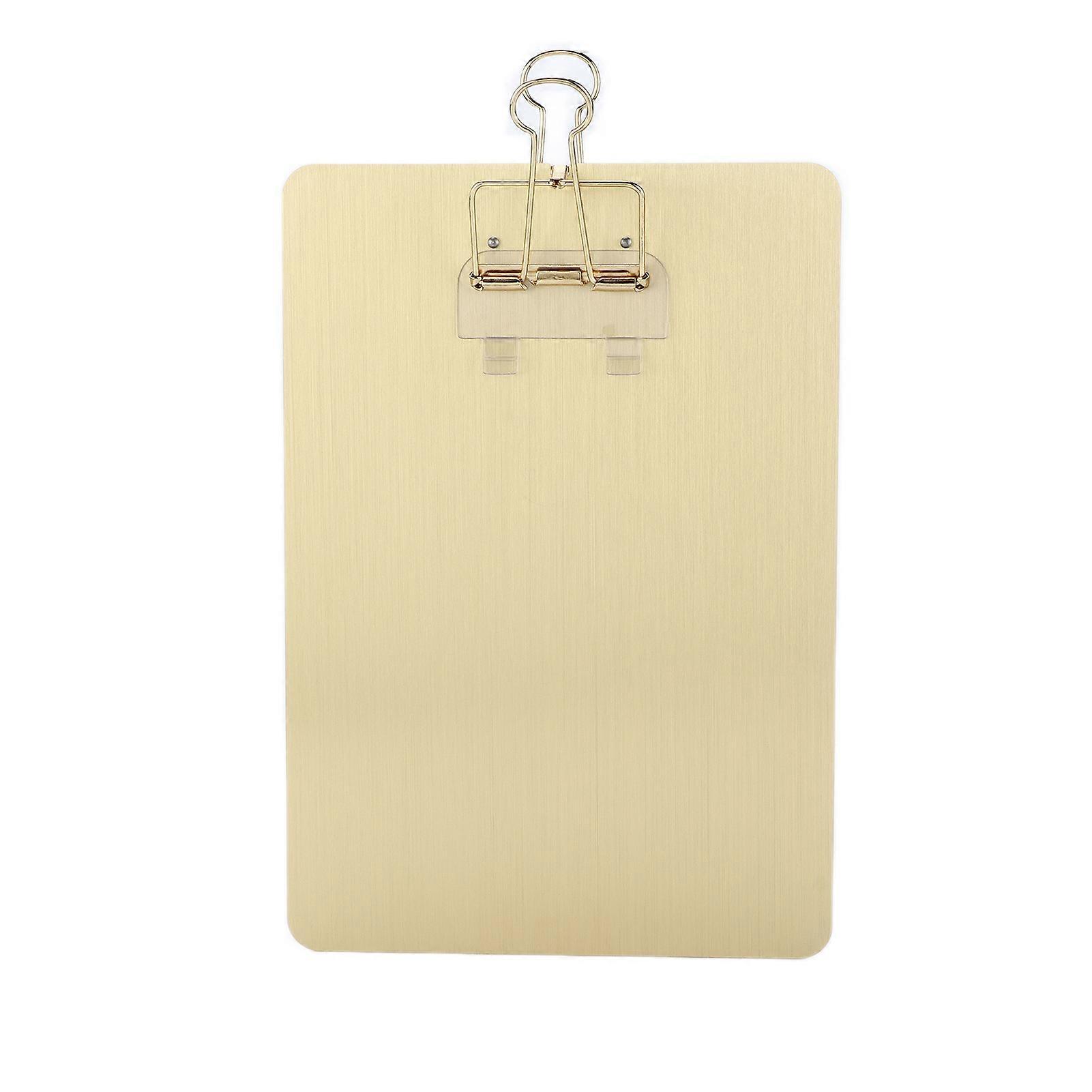 Clipboards Folder Practical Hangable Multifunctional Rust Proof Durable Multi Pack Clipboard for Writing PaintingGold