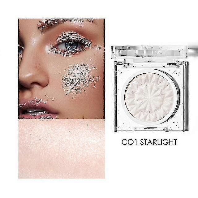 hmwy-glitter face highlighter easy to wear long lasting shiny illuminator |bronzers highlighters