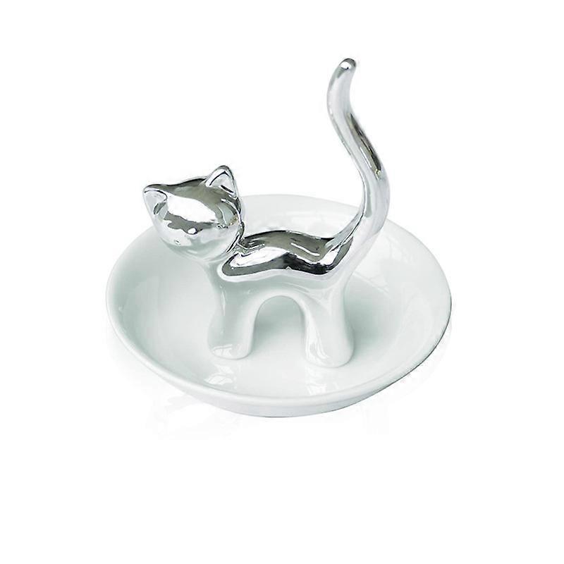 Cute Animals Cat Ring Holder Ring Dish Jewelry Holder Rings