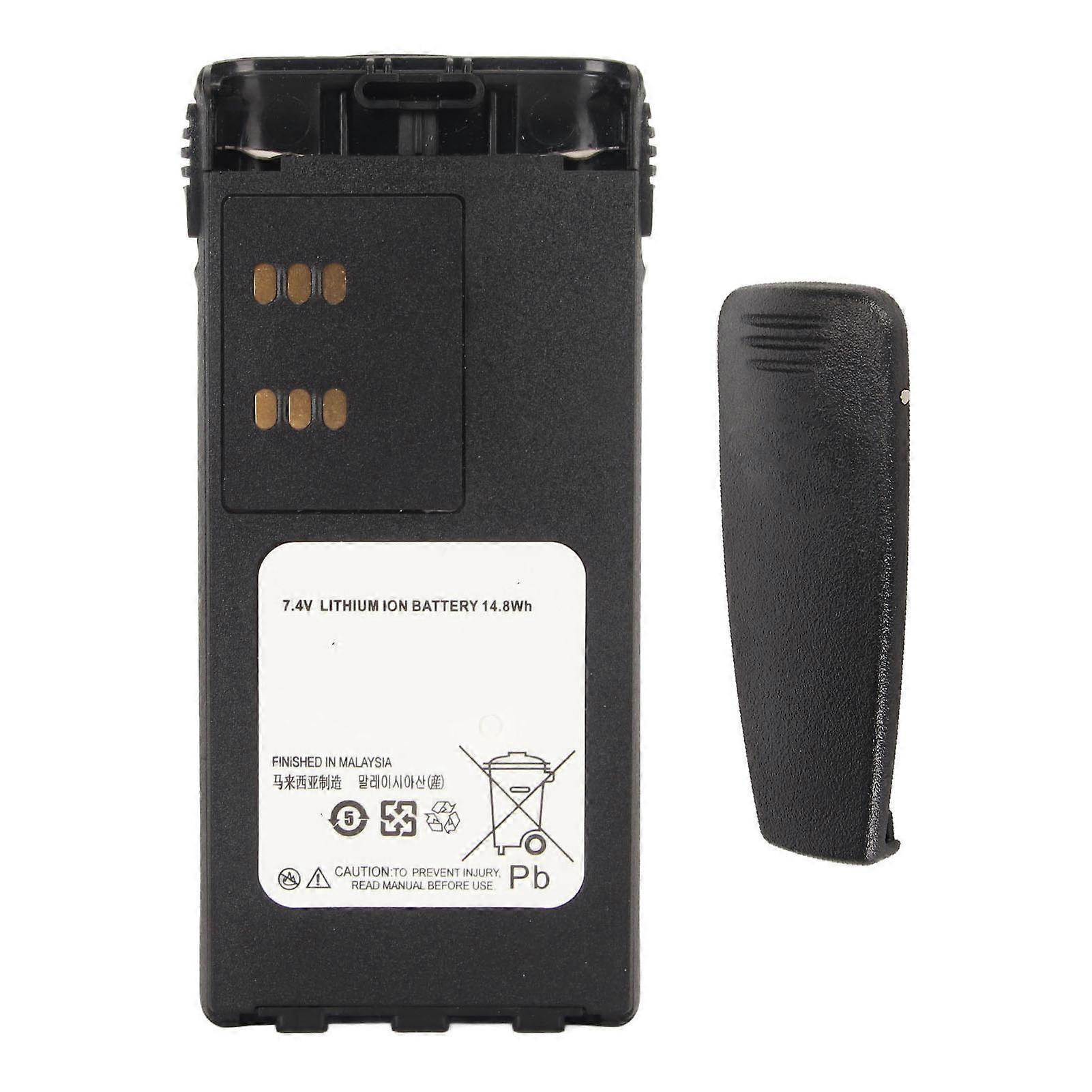 7.4V 1800mAh Walkie Talkie Li Ion Battery with Belt Clip for HT750 HT1225 HT1250 HT1550 MTX850 MTX850LS MTX950 MTX960 NO.0584