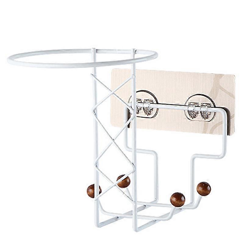 Wall Mounted Motorcycle Helmet Holder Display Hanger Wall Hanging Rack 4 Hooks for Coats Hats Caps