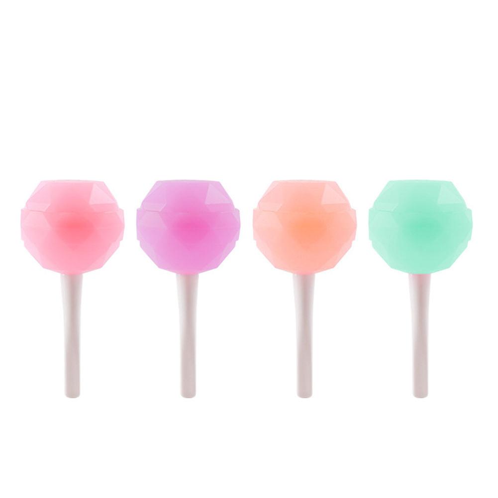 4 Piece Silicone Round Diamonded Popsicle Mould Reusable Fridges Ice Cubes Box for Summer Drinking