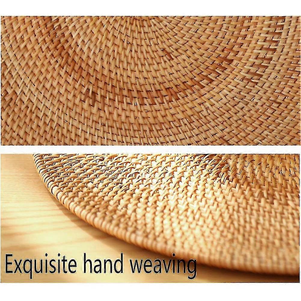 Rattan Woven Placemats Oval Round Table Mats Non Slip Heat Resistant ...