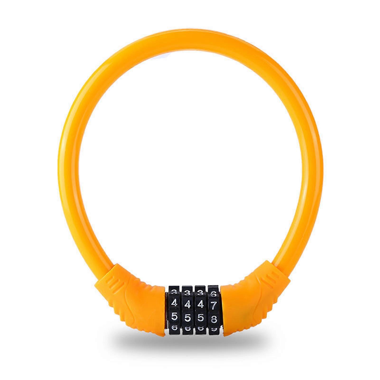 Bicycle Lock Portable Four-digit Combination Rings Lock Smart Anti-theft Lock