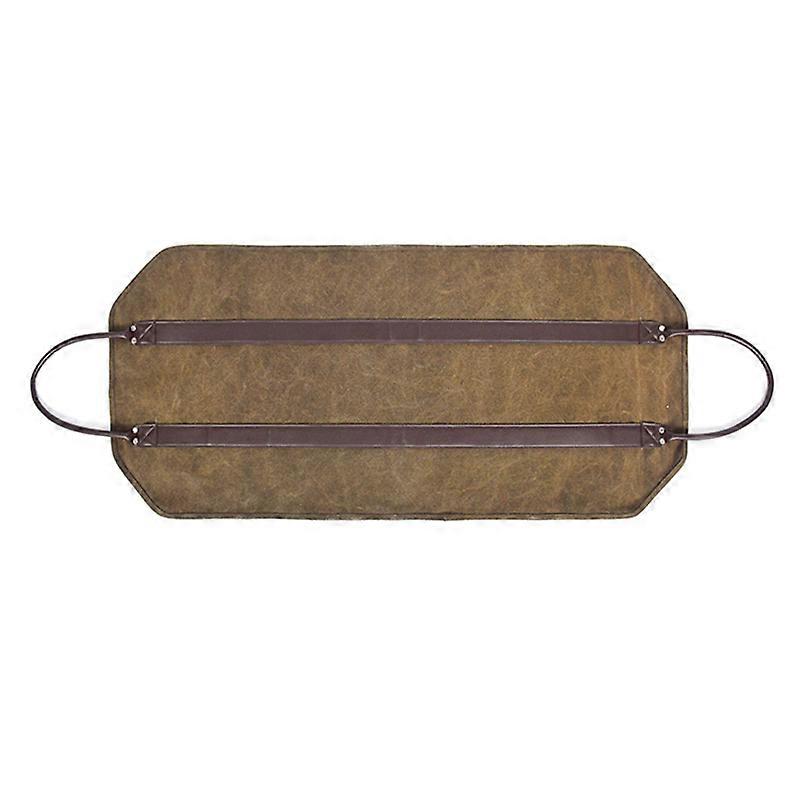 Durable Canvas Firewood Log Carry Bag with Two Handles Firewood Storage Bag Outdoor