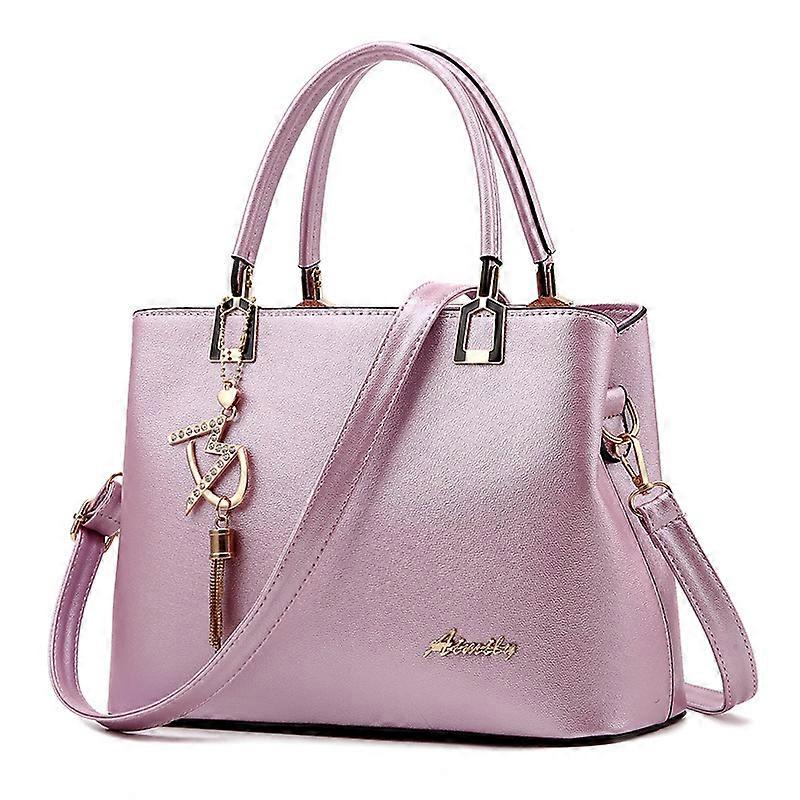 Damhandväskor, Dammode PU-läderväska med topphandtag -5