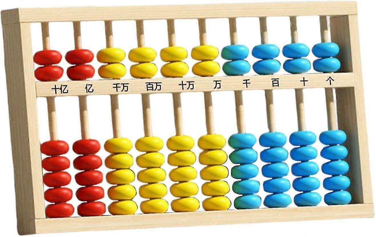 Abacus Educational Toy Abacus Teaching Frame Abacus Counting Tool Counting Beads Game For Early Development Preschool Toddlers Boys Girls, 10 Digit Mu
