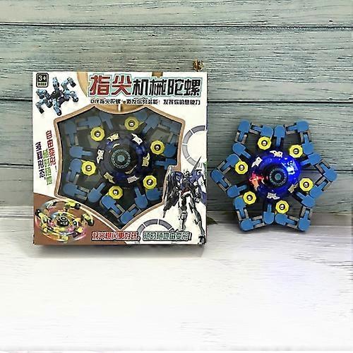 2 PCS Deformation Robot Fingertip Mechanical Top Toy