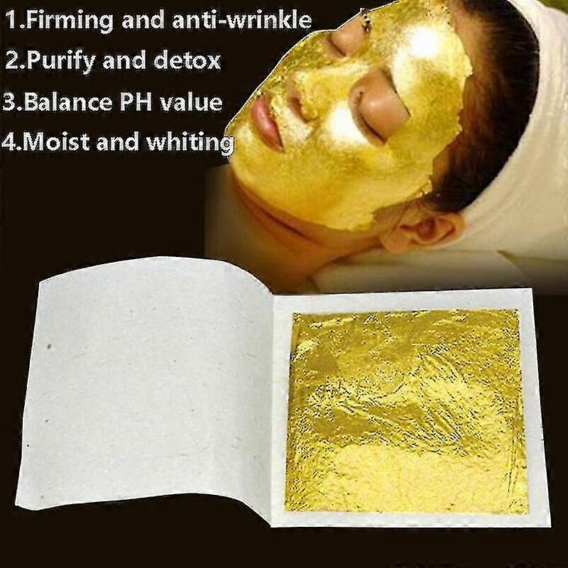 24k Real Gold Foil Specification Can Be Used For Beauty Facial Mask Essence Firming And Anti-wrinkle Purify And Detox Brighten