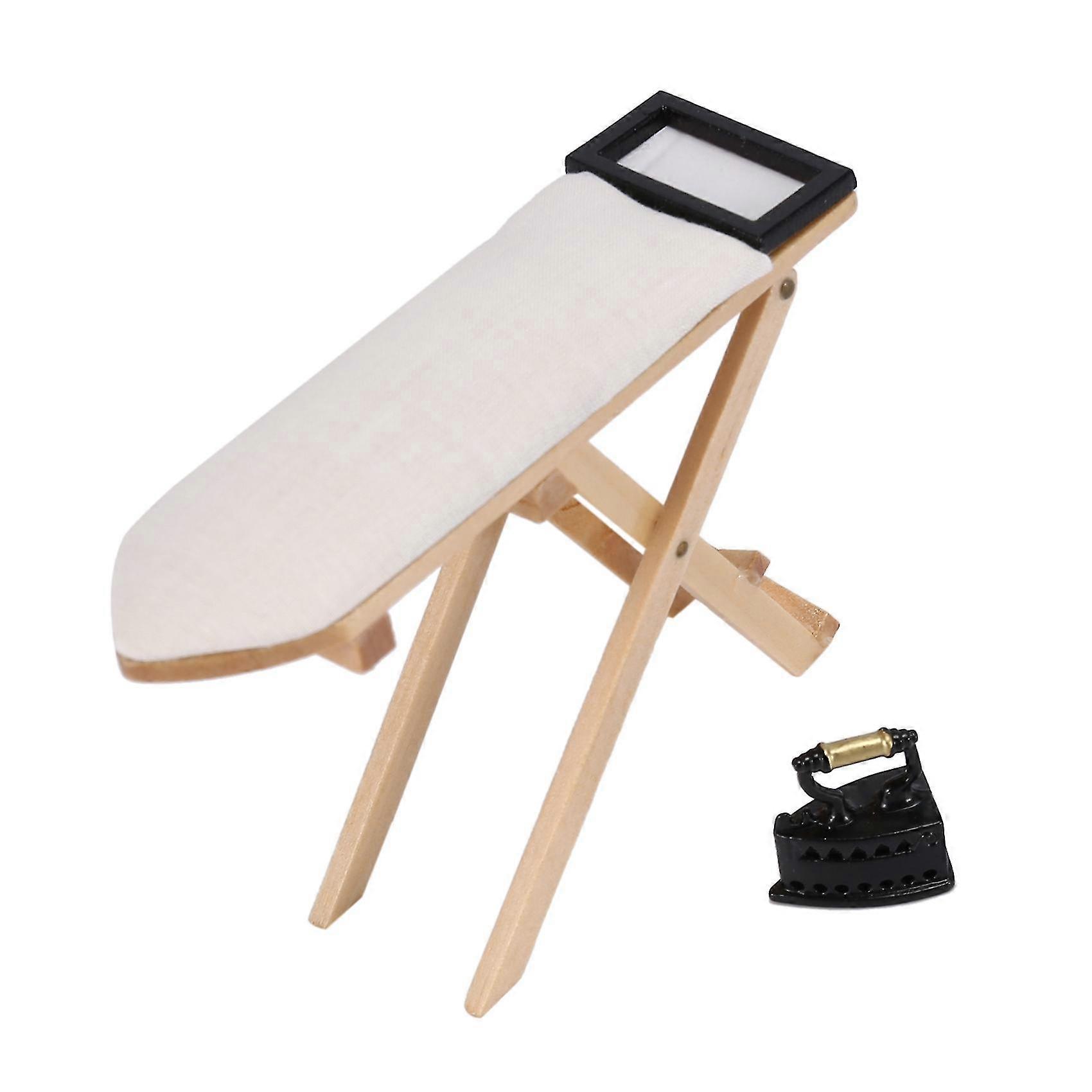 Cute Scale 1: 12 Miniature Iron With Ironing Board Set Included
