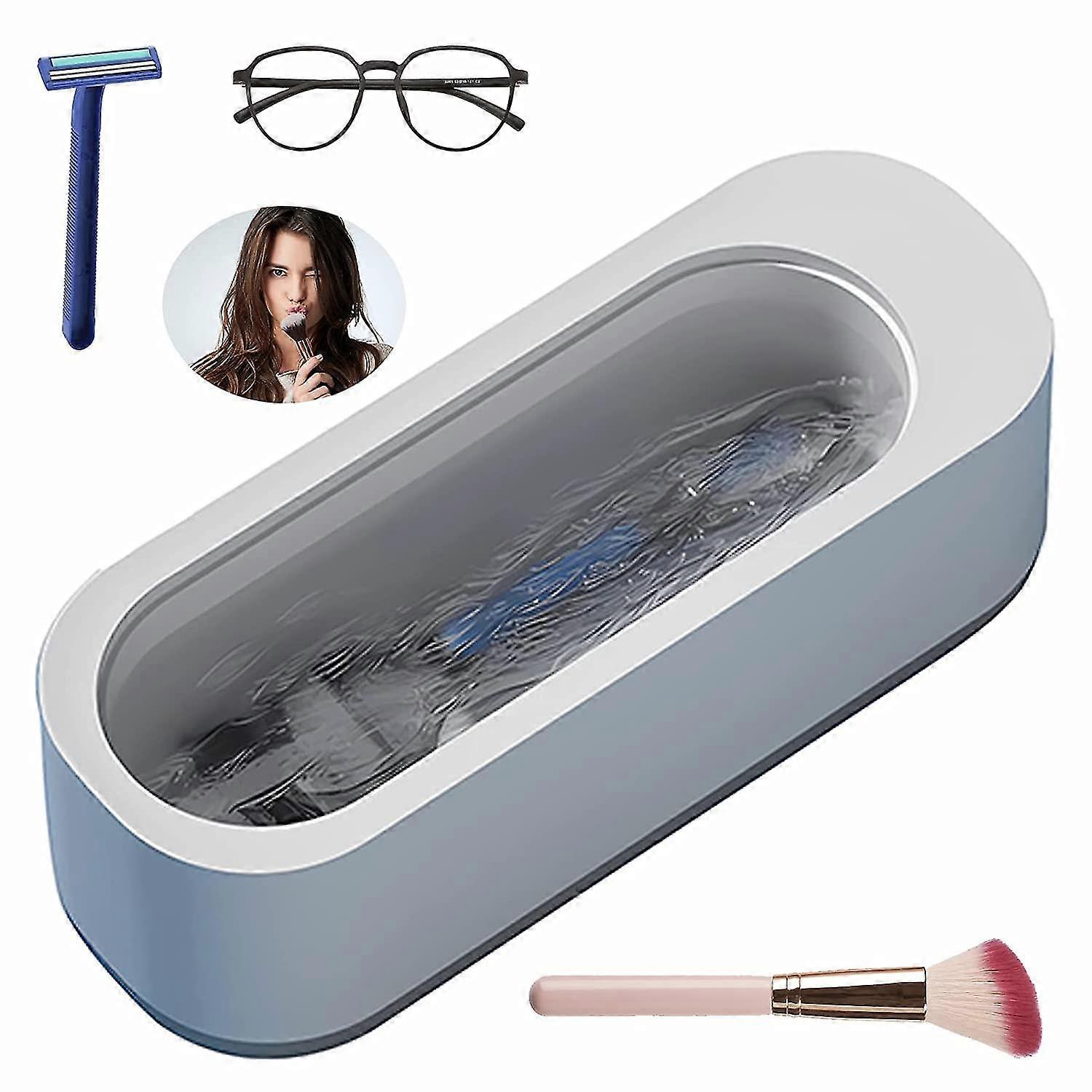 آلة نظافة المجوهرات ، آلة بالموجات فوق الصوتية منظف المجوهرات منخفضة الضوضاء ، منظف المجوهرات بالموجات فوق الصوتية 45 كيلو هرتز ، آلة نظافة النظارات المحمولة للتوكيل