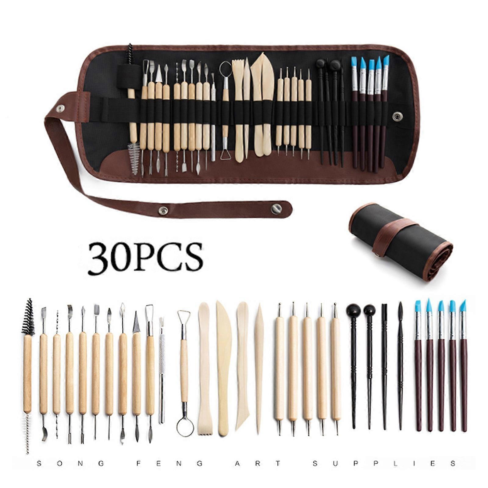 1 Set Carving Cutter Effective Ergonomic Wood Professional Anti-slid Handle Carving Chisel for Pottery