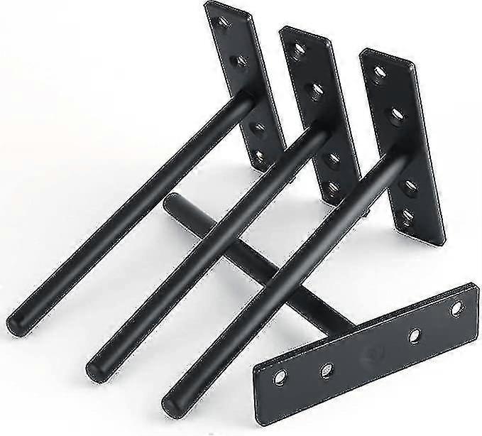 4pcs Invisible Floating Shelf Bracket Metal Floating Shelf Bracket Wall Mounted Concealed Wooden Floating Shelf