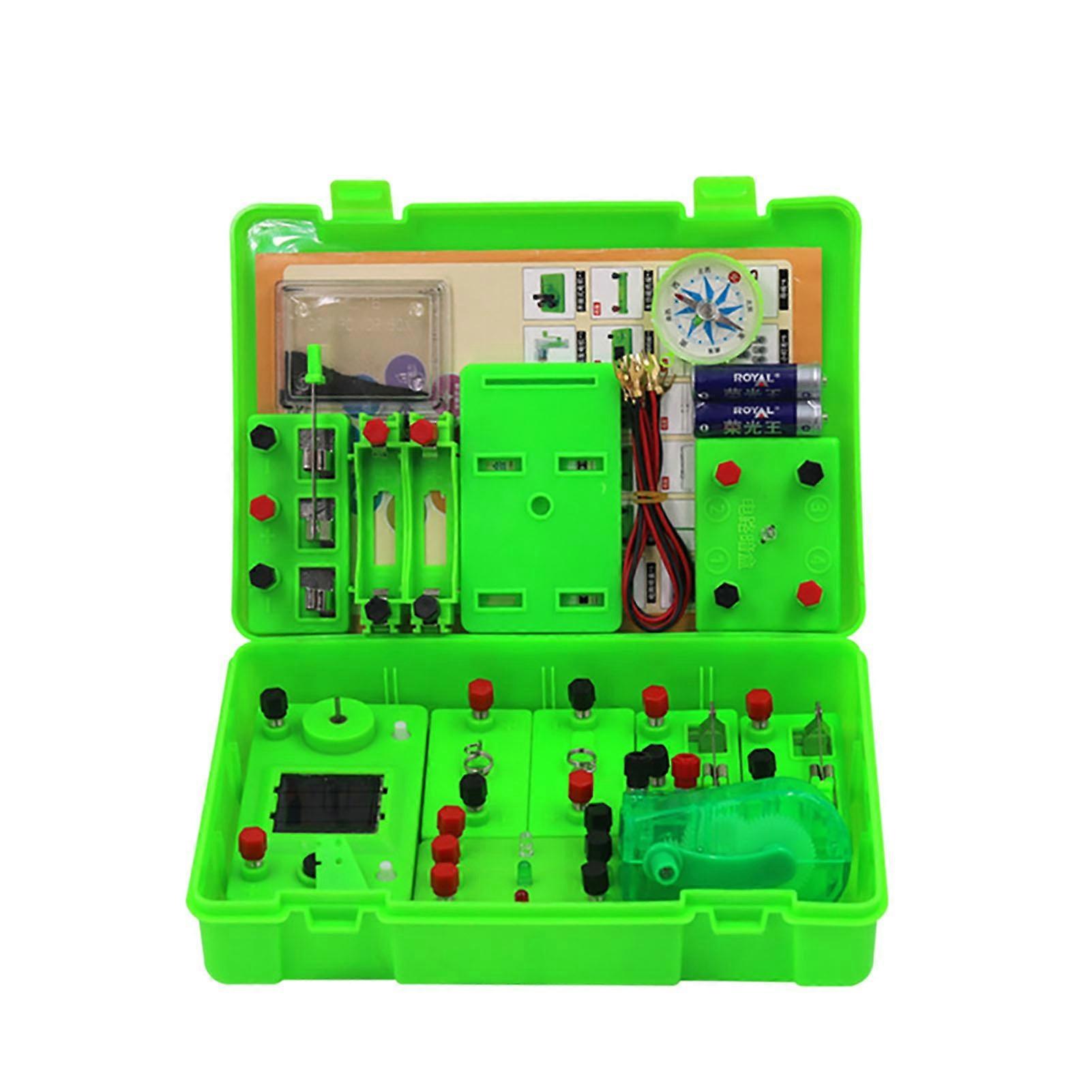 Circuit Experiment Kit Basic Connect Wires ABS Student Electricity Learning Tool for Science KAESI