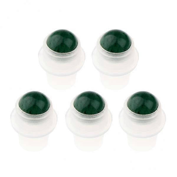 2x5Pcs Replacement Ball Roller Tops for Essential Oils Bottles  Green