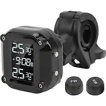 TPMS Motorcycle Wireless DIY Tire Tyre Pressure Monitor System Motorbike Waterproof Monitoring Display LCD Screen +2 External Sensors TP-182 TPMS Motorcycle Wireless DIY Tire Tyre Pressure Monitor System Motorbike Waterproof Monitoring Display LCD Screen +2 External Sensors TP-182