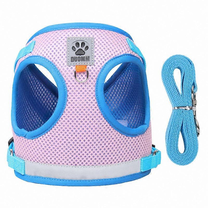 Pet Supplies Adjustable Dog Harness with Reflective Stripes for Walking, Jogging, Heavy-Duty Full Body No Pull Vest with Leash D-Ring, Breathable All-