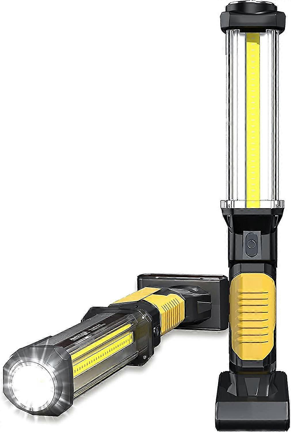 1500 Lumens Cob Rechargeable Led Work Light Portable Work Light Mechanic Light With Magnetic Base And Repair Hook 1 Piece