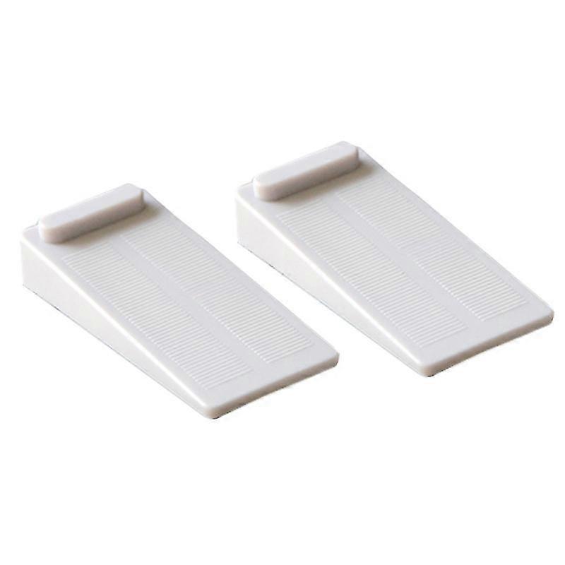 2pcs rubber door stop wedge non-slip stackable door security stops works for all surfaces