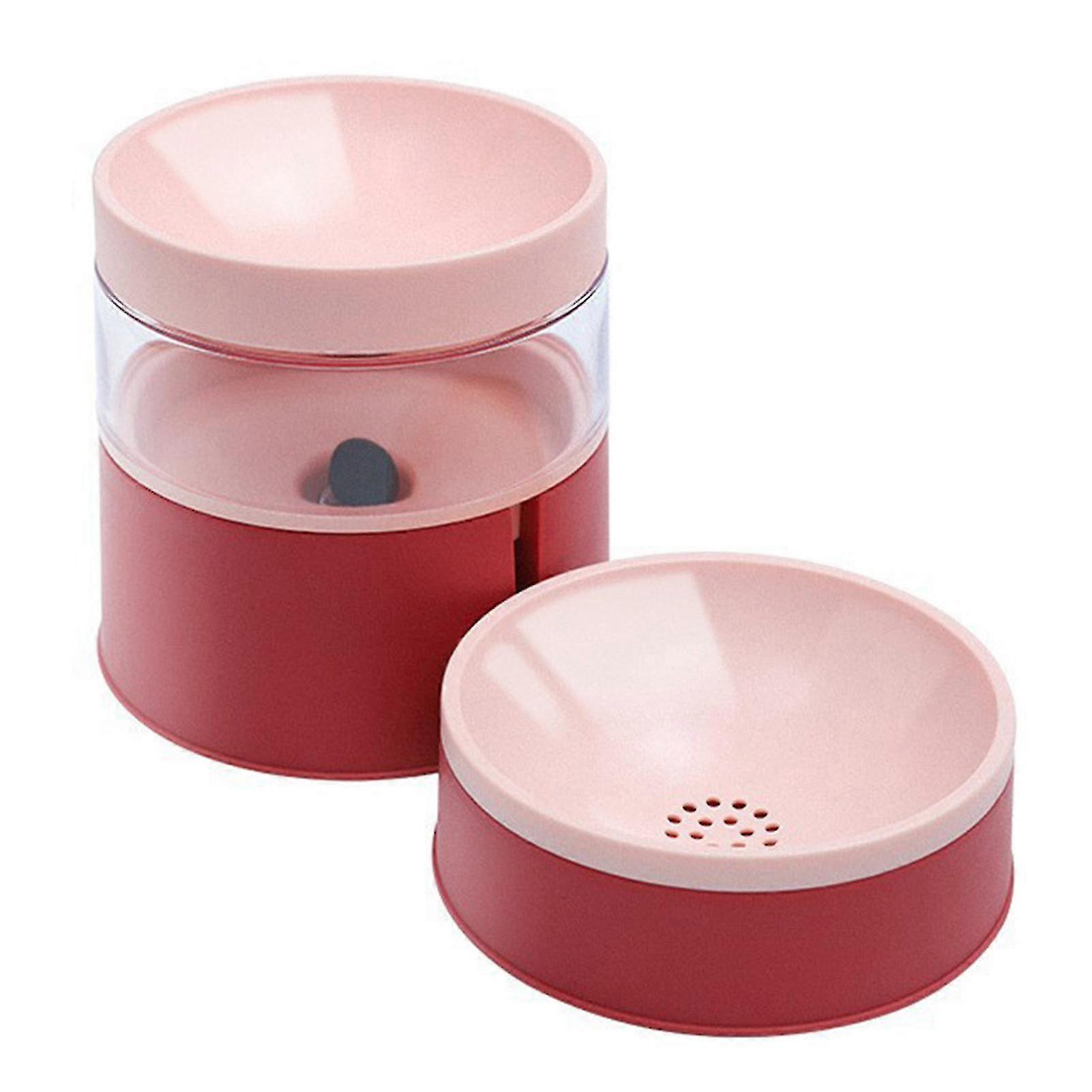 最高のペットダブルボウルカラーブロッキングネックガード高め腹筋ペット自動食品給水器猫用品