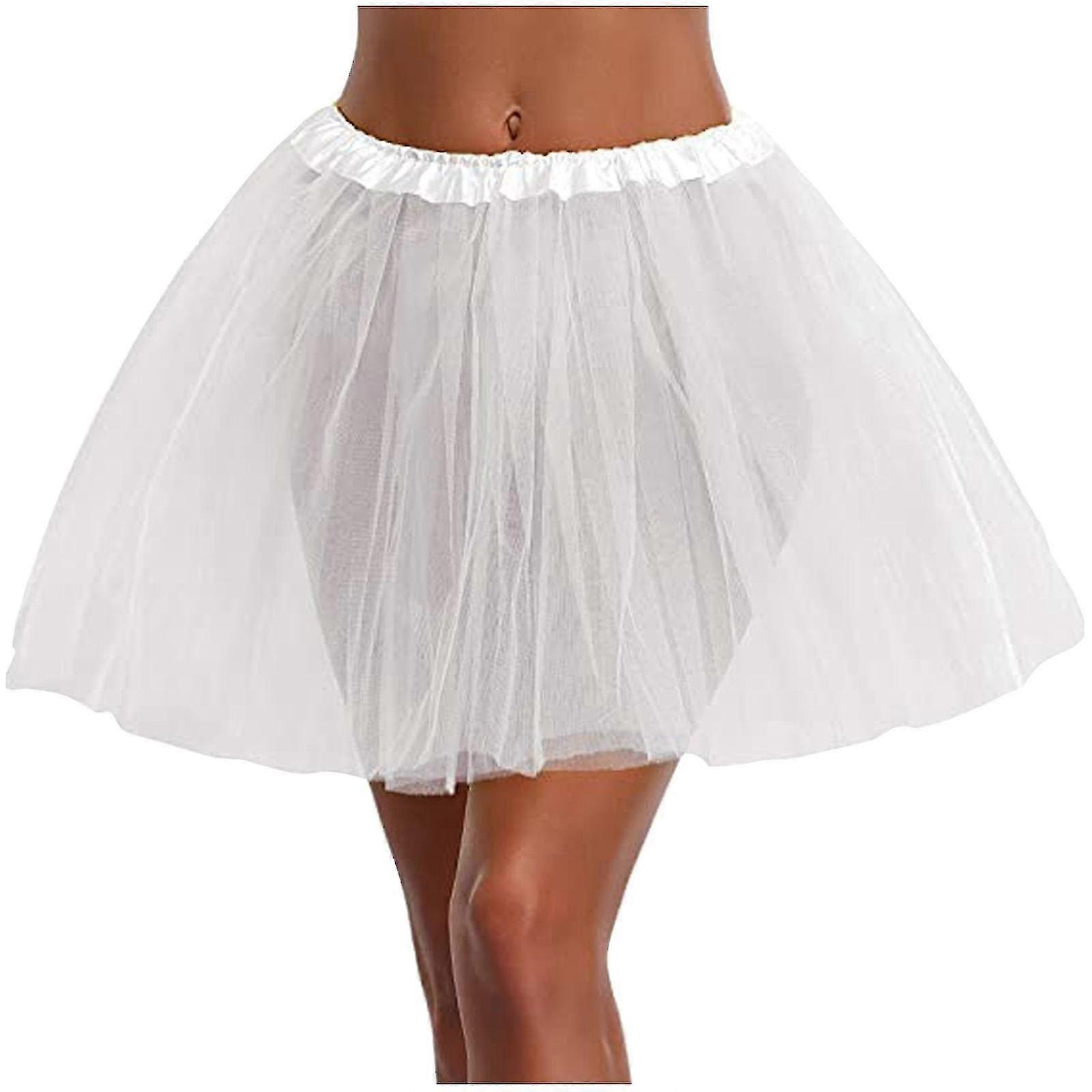 Skirt Womens High Quality Pleated Gauze Short Adult Tutu Dancing 3 Layered