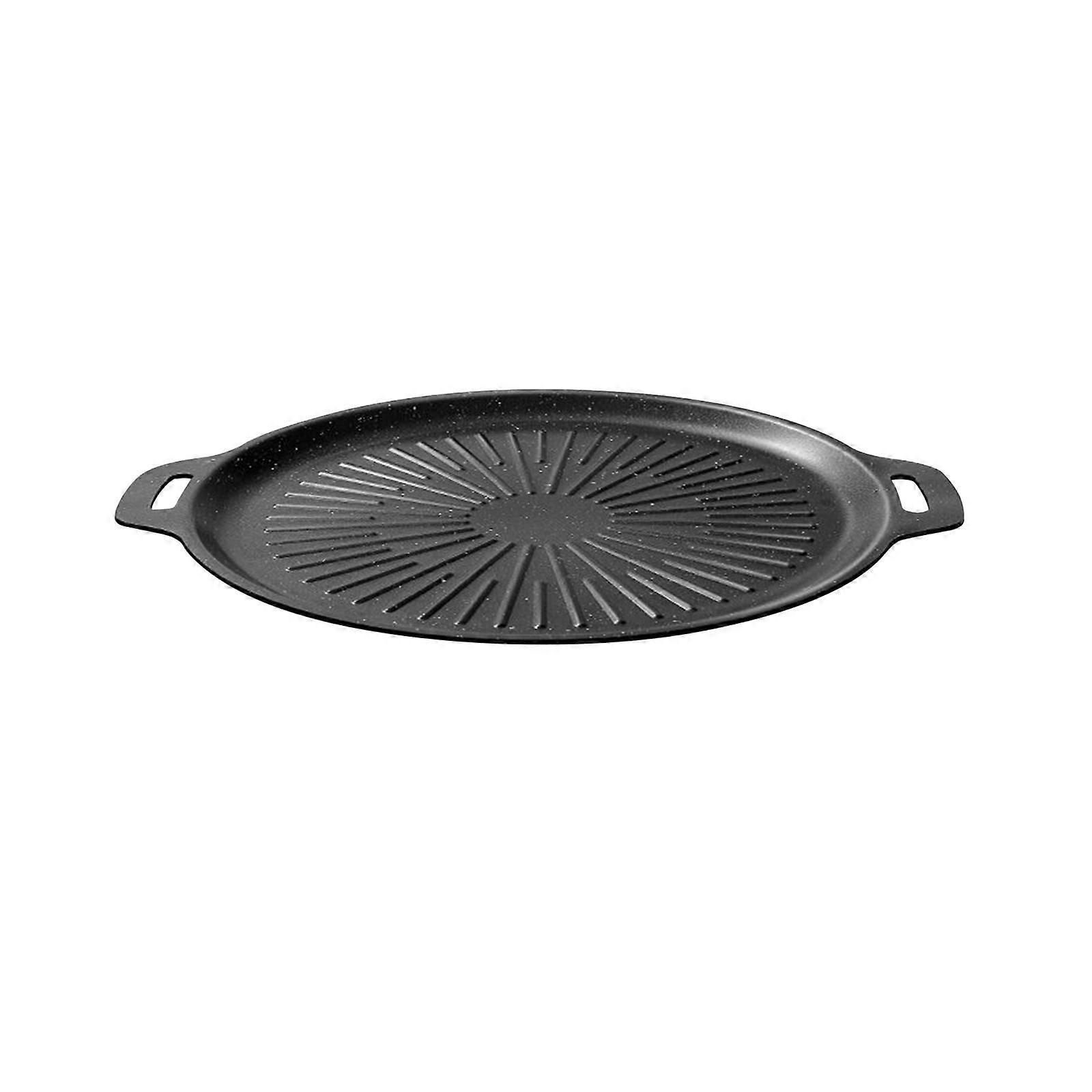 Grilling Pan Multiuse Non Stick Round Griddle Pan for Outdoor Baking Camping