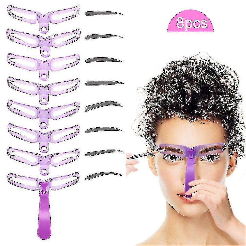 Eyebrow Stencils, Eyebrow Template, 8 Styles Reusable Eyebrow Stencil