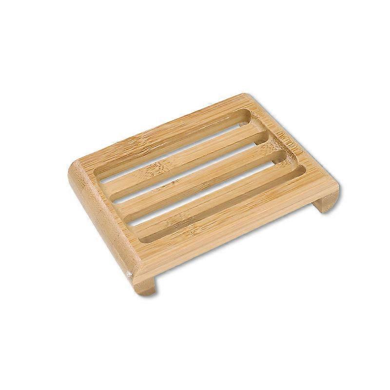 Bamboo Soap Holder Soap Dish for Bathroom and Shower Double Layer Drainage Soap Box