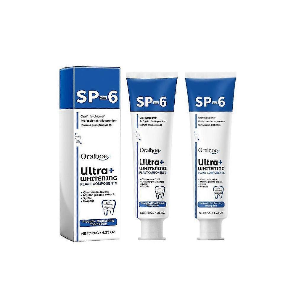 Sp-6 Ultra Whitening, Sp 6 Tandkräm, Ultra Tandkräm Sp-6, Probiotisk tandkräm, djuprengörande tandkräm, fräsch andedräkt