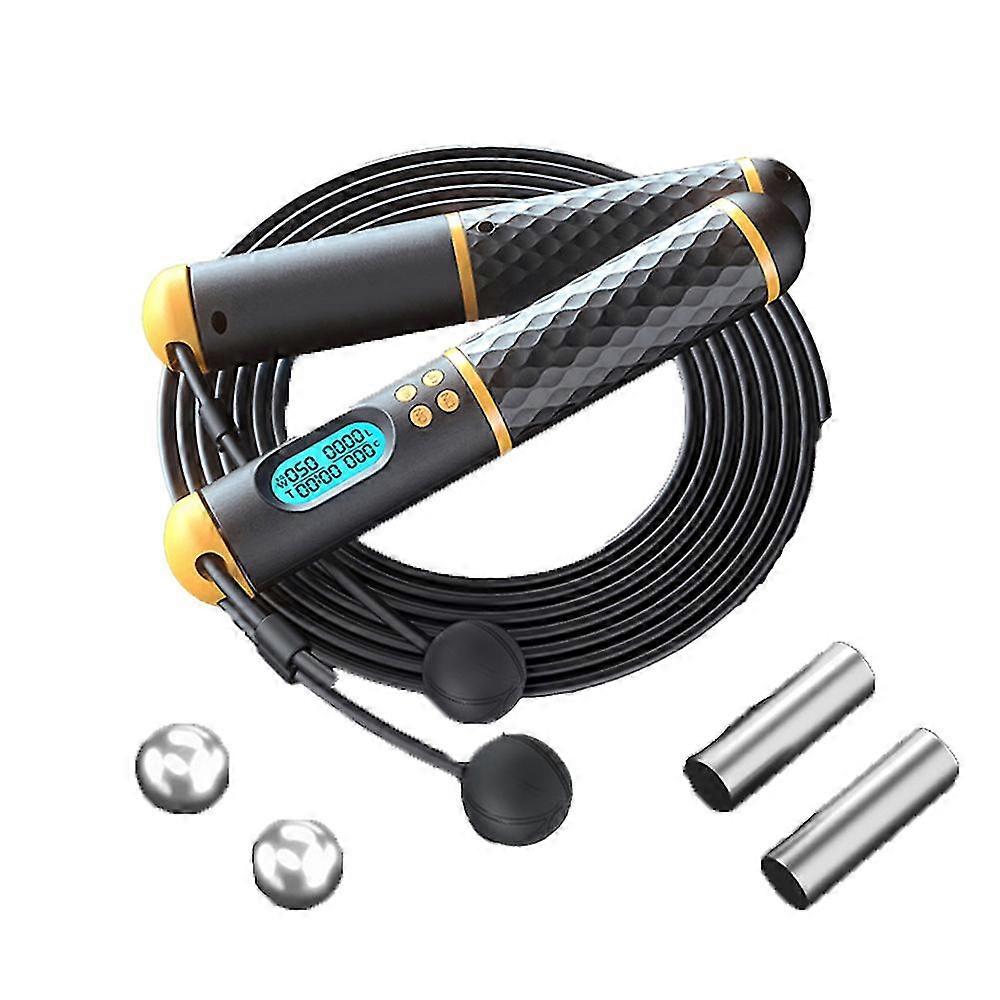 Skipping Rope With Counter - Heavy Handles,adjustable Length - Cordless Ball- Fitness Exercise