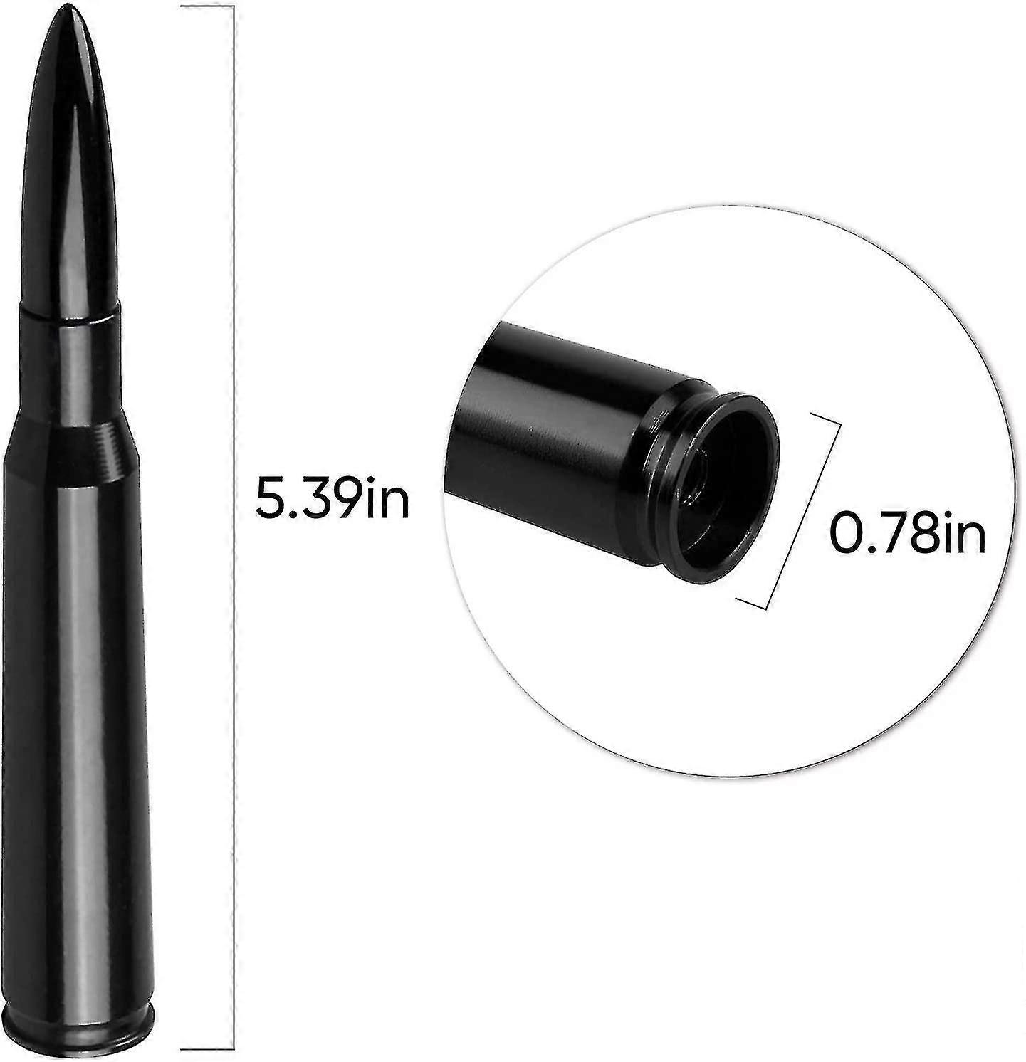 thumbnail interactive-video image 1 of Carmsky 4.5 Inch Stubby Antenna Mast For 2009-2019 Ford F-150, F-250 Super Duty & Raptor – Black 1 of 5