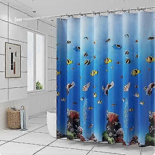 Monde sous-marin Rideau de douche étanche