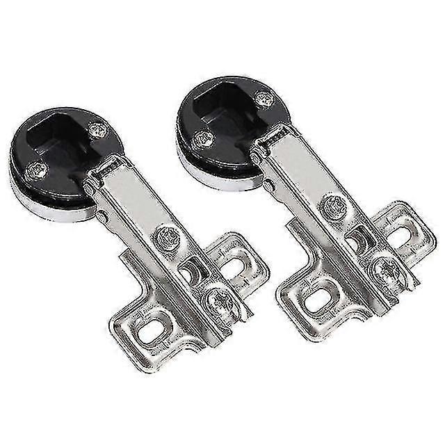2PCS الأجهزة دائم عملي 26mm كأس مسامير الزجاج الباب المفصلات تراكب كامل تركيب النبيذ مجلس الوزراء الأثاث خزانة المنزل