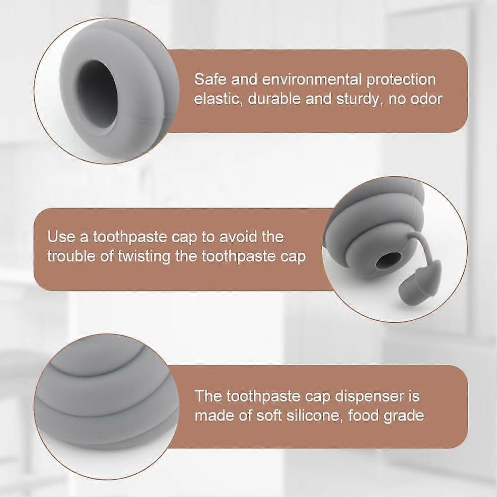 3-Pack Pooping Dog Butt Toothpaste Topper, Funny Poopy Toothpaste Dispenser, Creative Toothpaste Topper, Pooping Toothpaste Cap, Toothpaste Squeezer