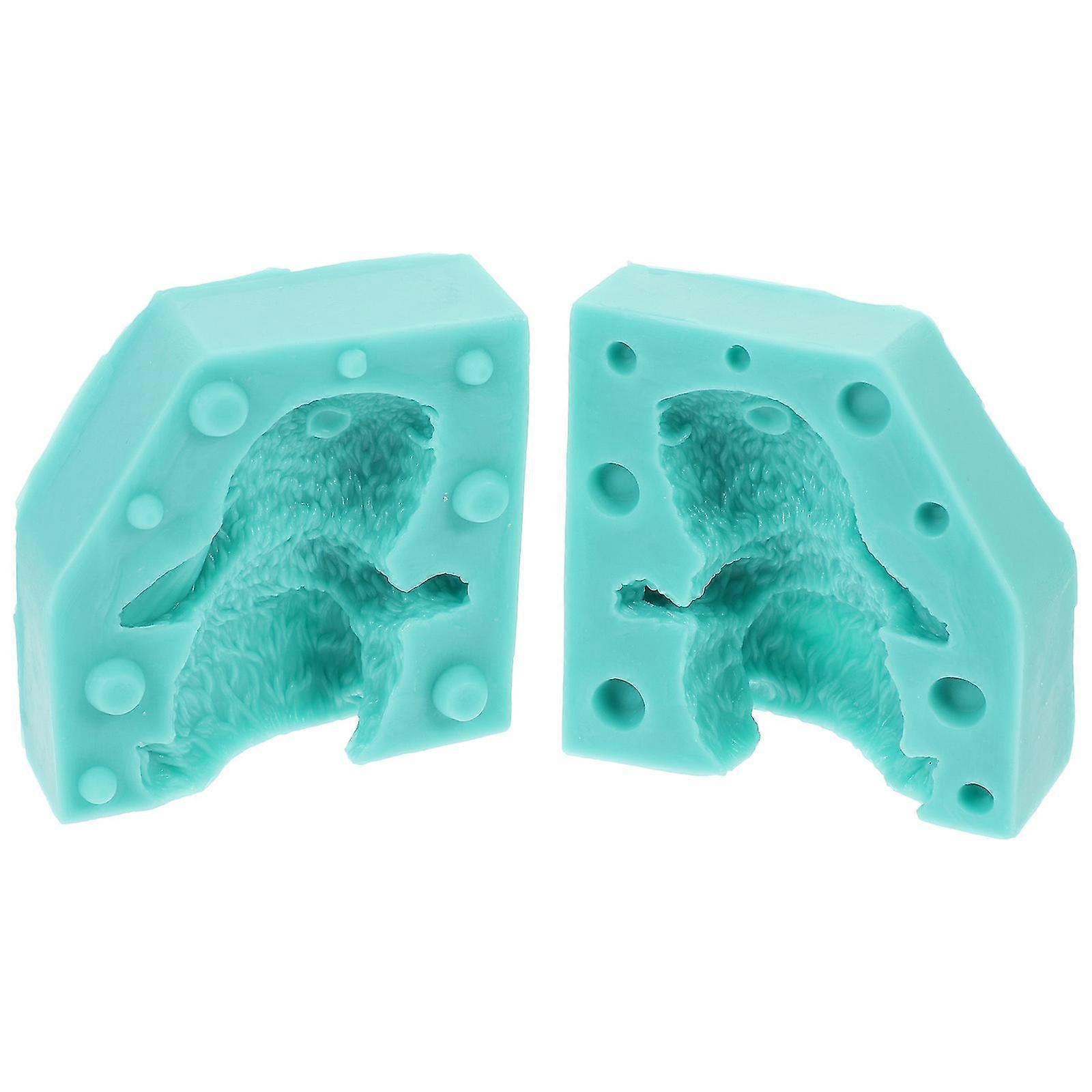 Easter Rabbit Decor Casting Mold Silicone Rabbit Candle Mold Crafts Mold