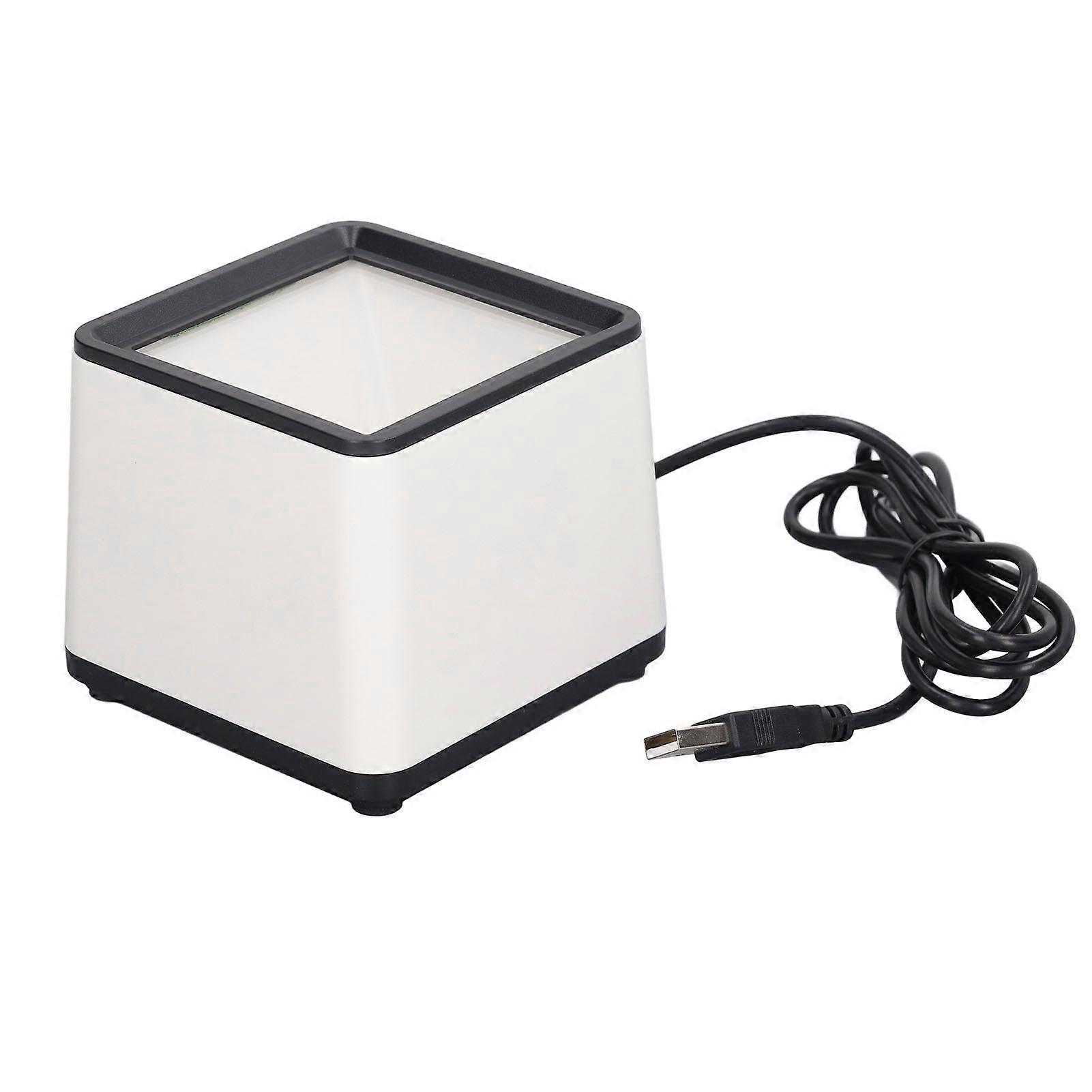 Hands Free Barcode Scanner Voice Announcement Quick Response 2D Desktop Barcode Reader compatible Business