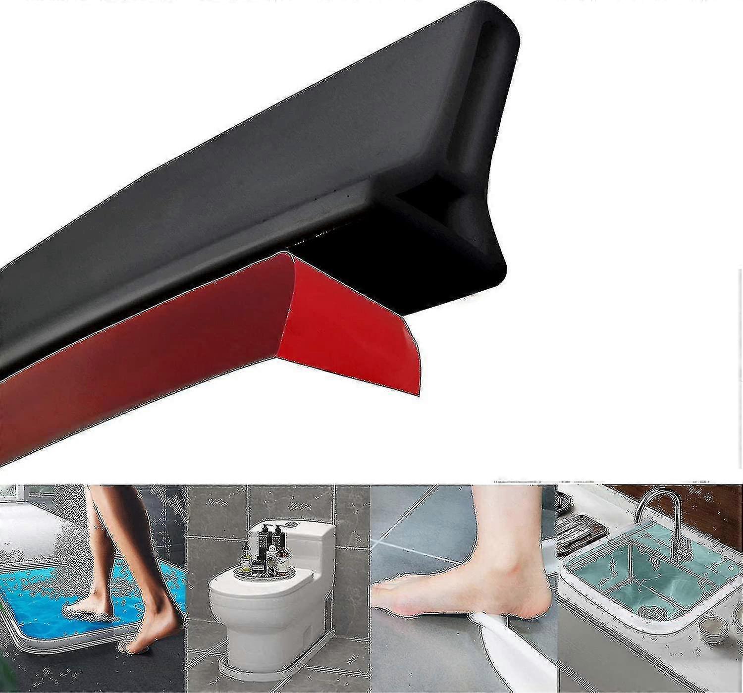 Collapsible Shower Threshold Water Dam Shower Barrier