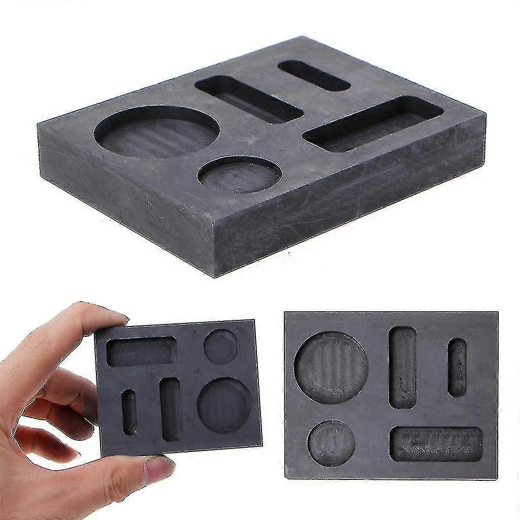 High-Purity Graphite Crucible Silver Gold Melting Metal Coin Bar Molds Smelting