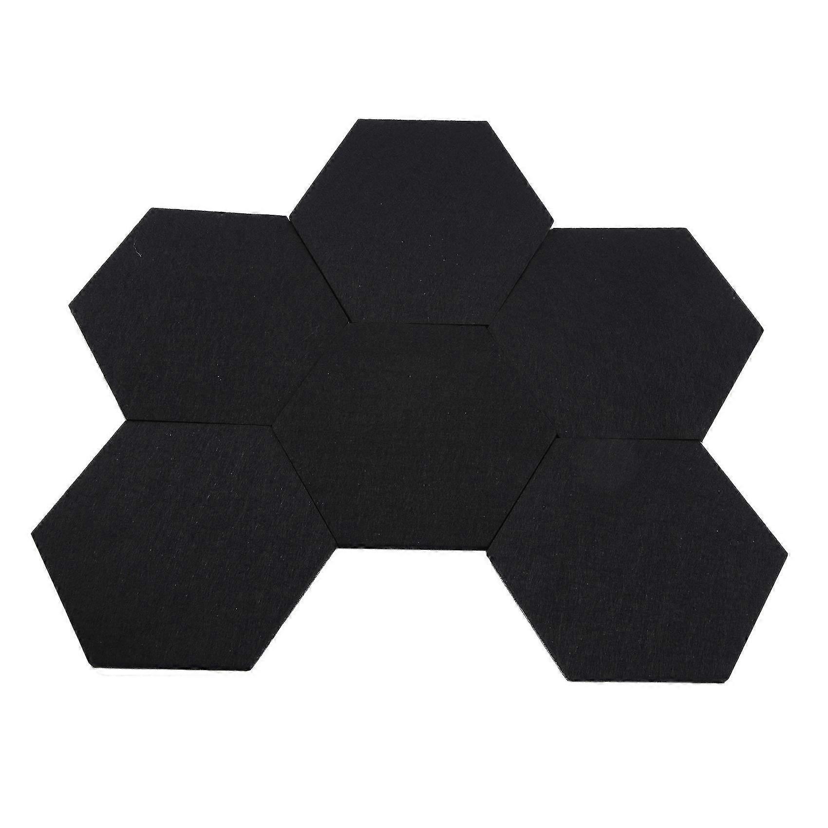 6 Pack Felt Memo Board Decorative Notice Board Hexagon Bulletin Board,felt Cork Board Tiles,pin Boa