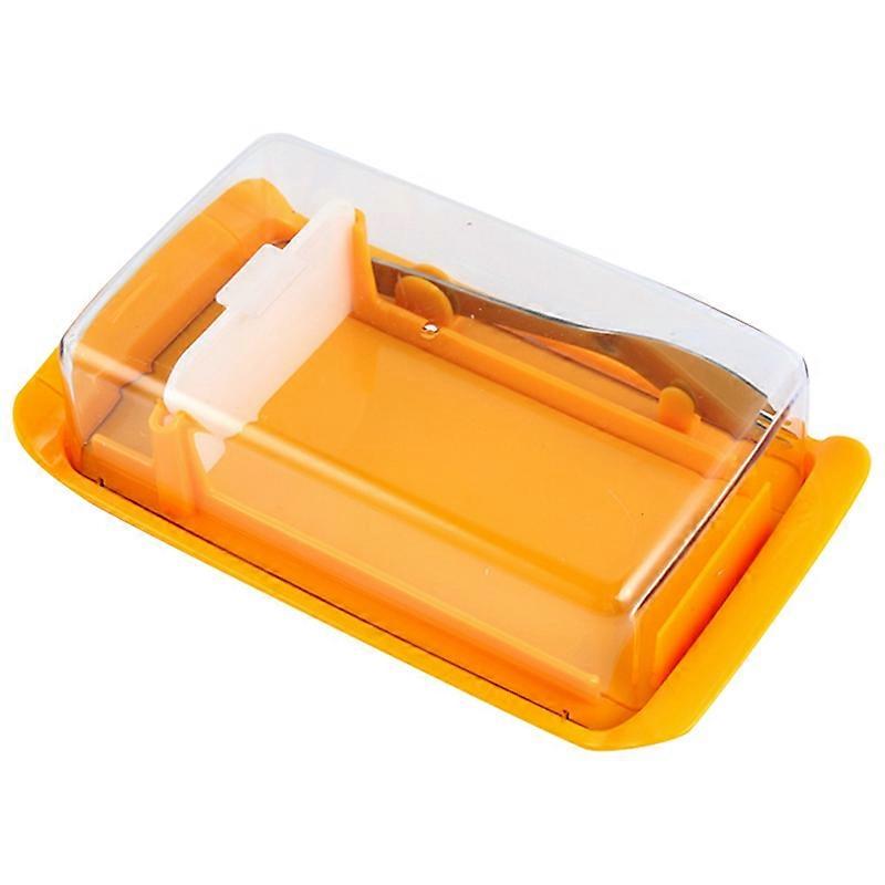 Butter Container Cheese Server Sealing Storage Keeper Tray with Lid Kitchen Dinnerware for Cutting