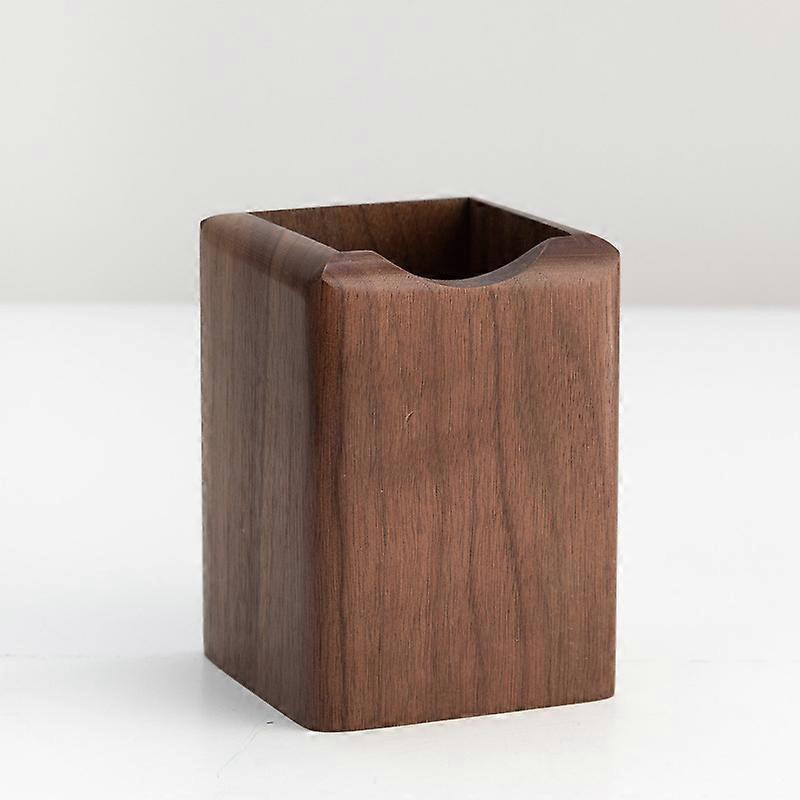 Wooden Pen Box Multipurpose Desktop Storage Box Environmental Protection Storage Box (1pc, Black Walnut)