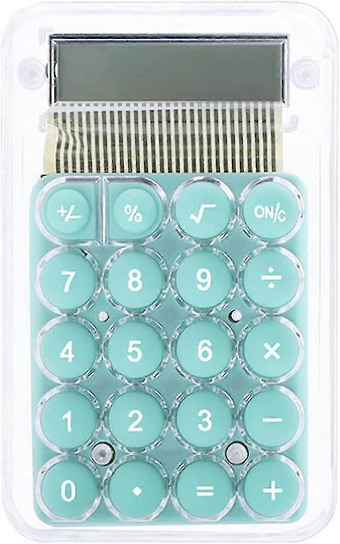 Cute Cartoon Transparent Calculator Students 8 Digit Standard Function Desktop Electronic Calculator