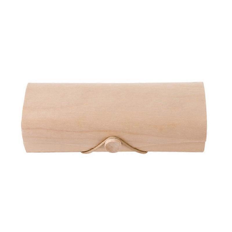 Portable Wooden Sunglasses Box for CASE Eye Glasses Clam for shell Protector T3EF