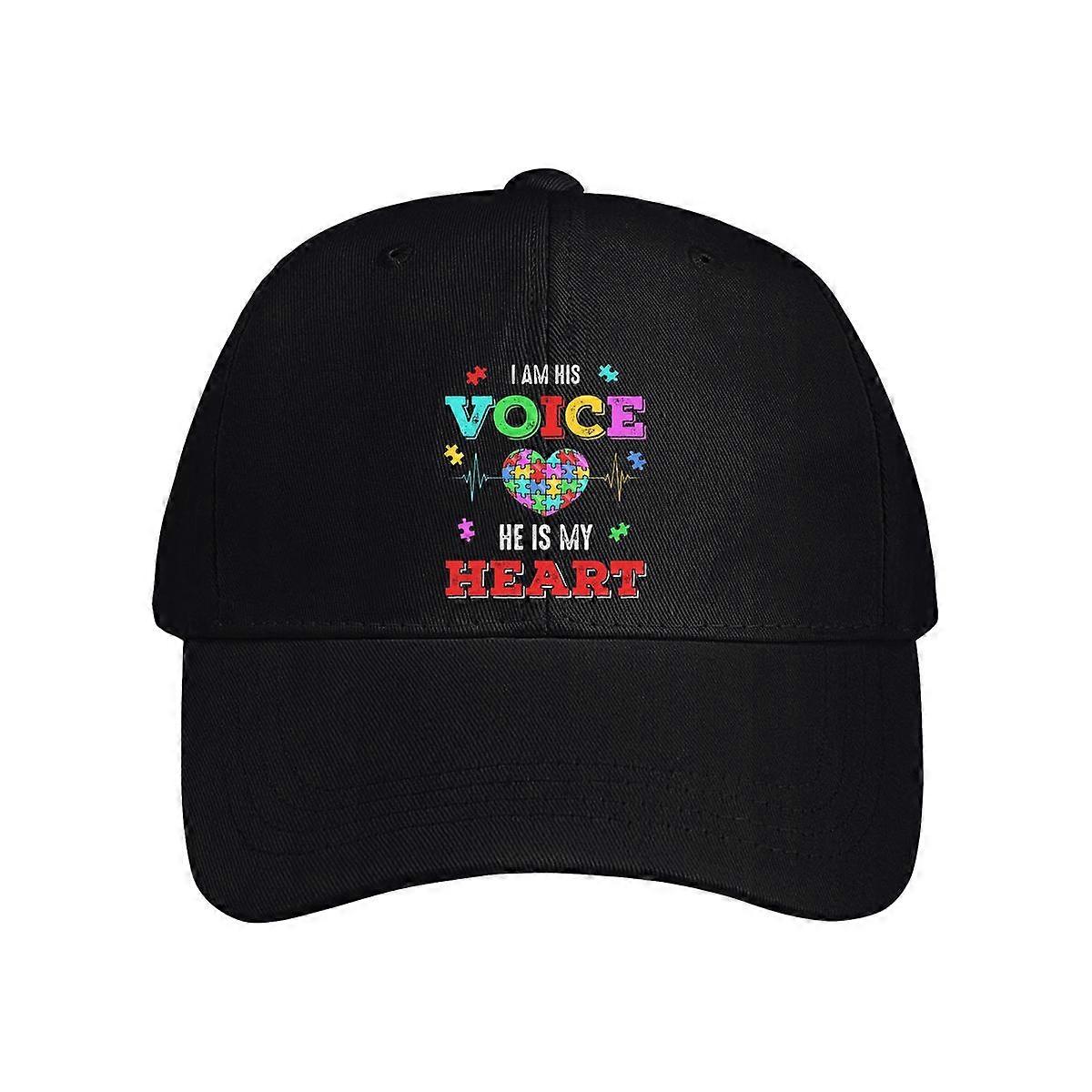 Jeg er stemmen hans, han er mitt hjerte baseballcaps