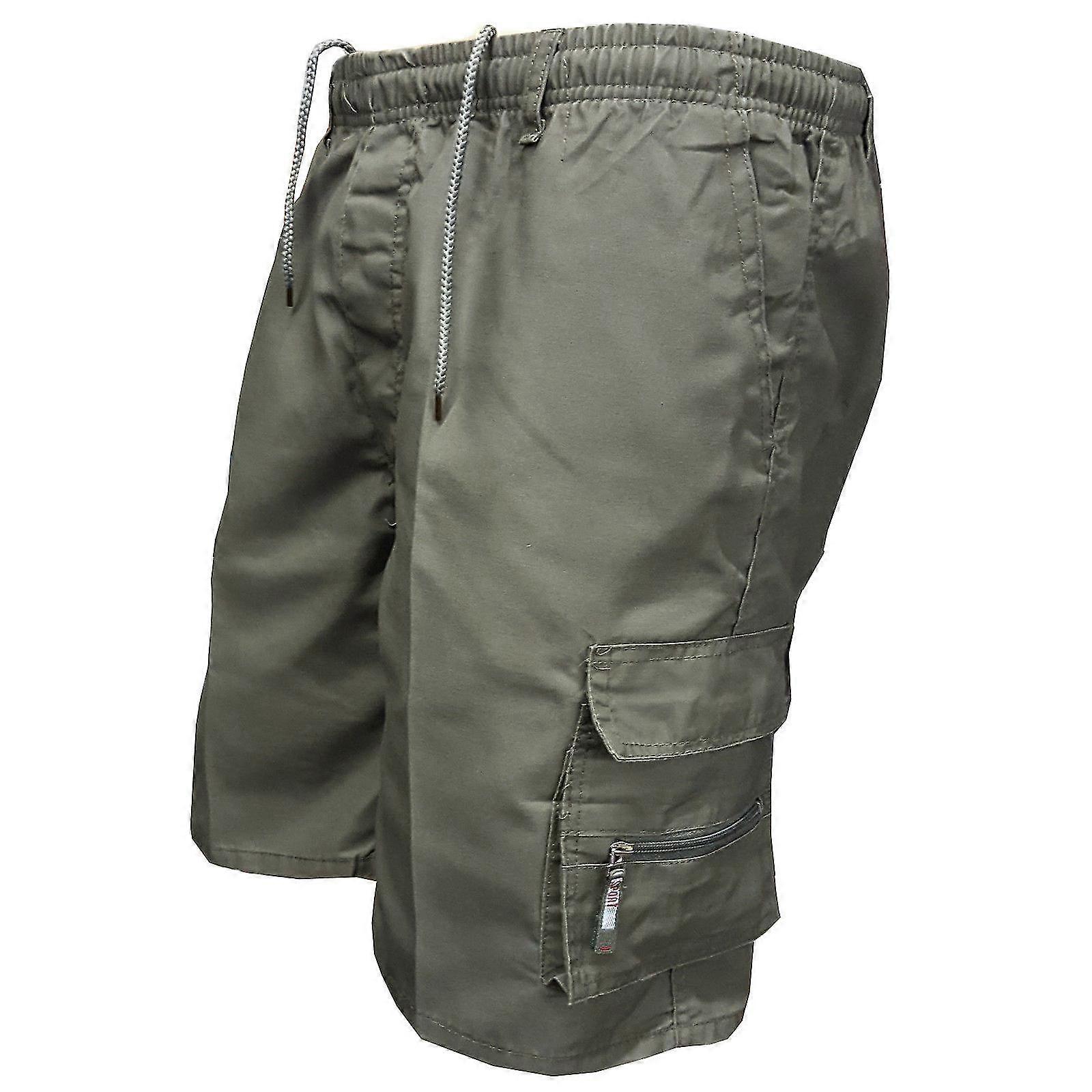 Pánské Cargo Shorts Multi-pockets Bermuda Shorts Loose Draw String Waist Pants