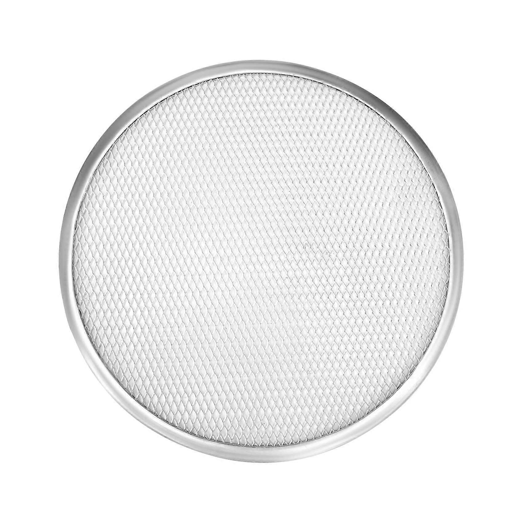Professional Round Pizza Oven Baking Tray Barbecue Grate Nonstick Mesh Net(12 Inch)