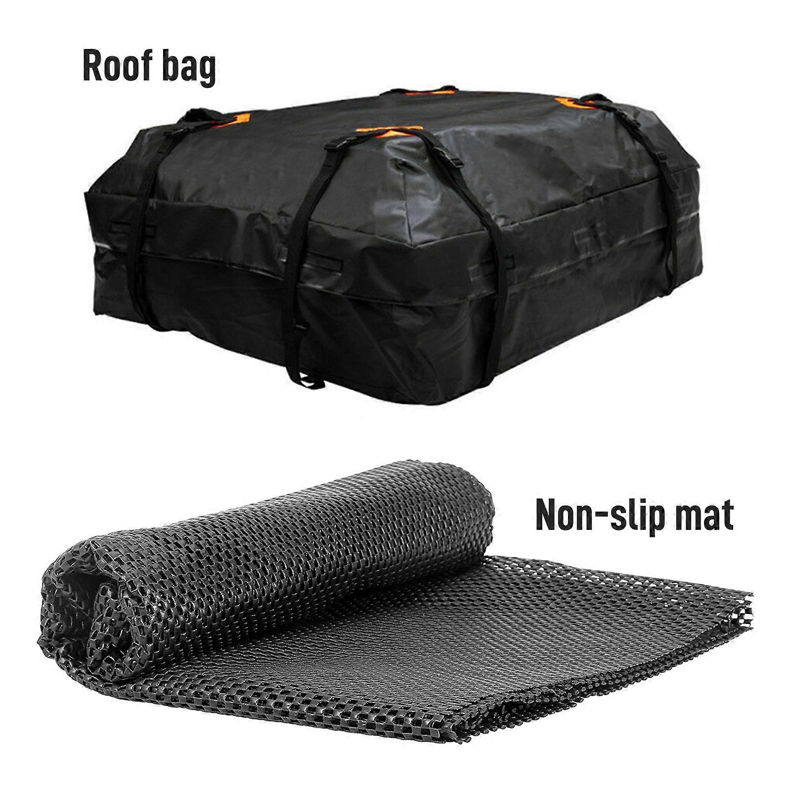 Vanntett biltak Topp Rack Carrier Cargo Bag Oppbevaring Cube Travel +Mat