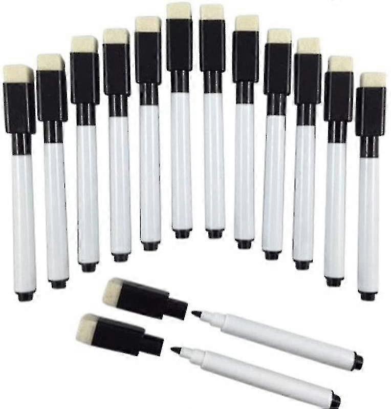 14 Small Black White Board Markers Dry Pe Pens