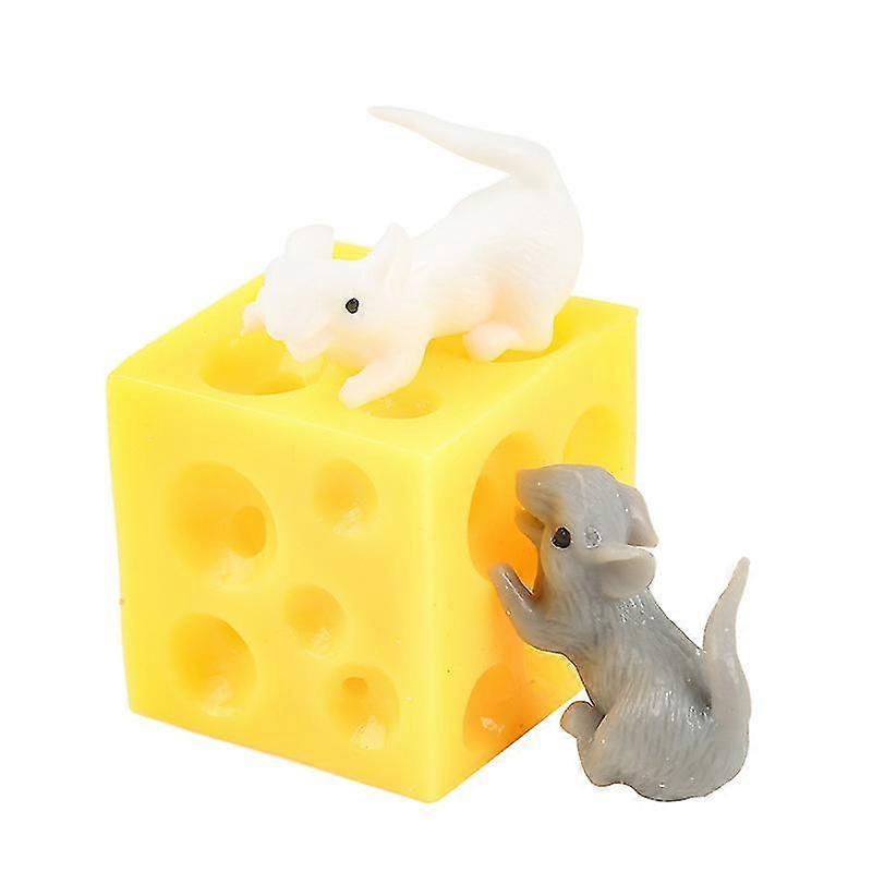 Cheese Mouse Pinch Decompression Toy